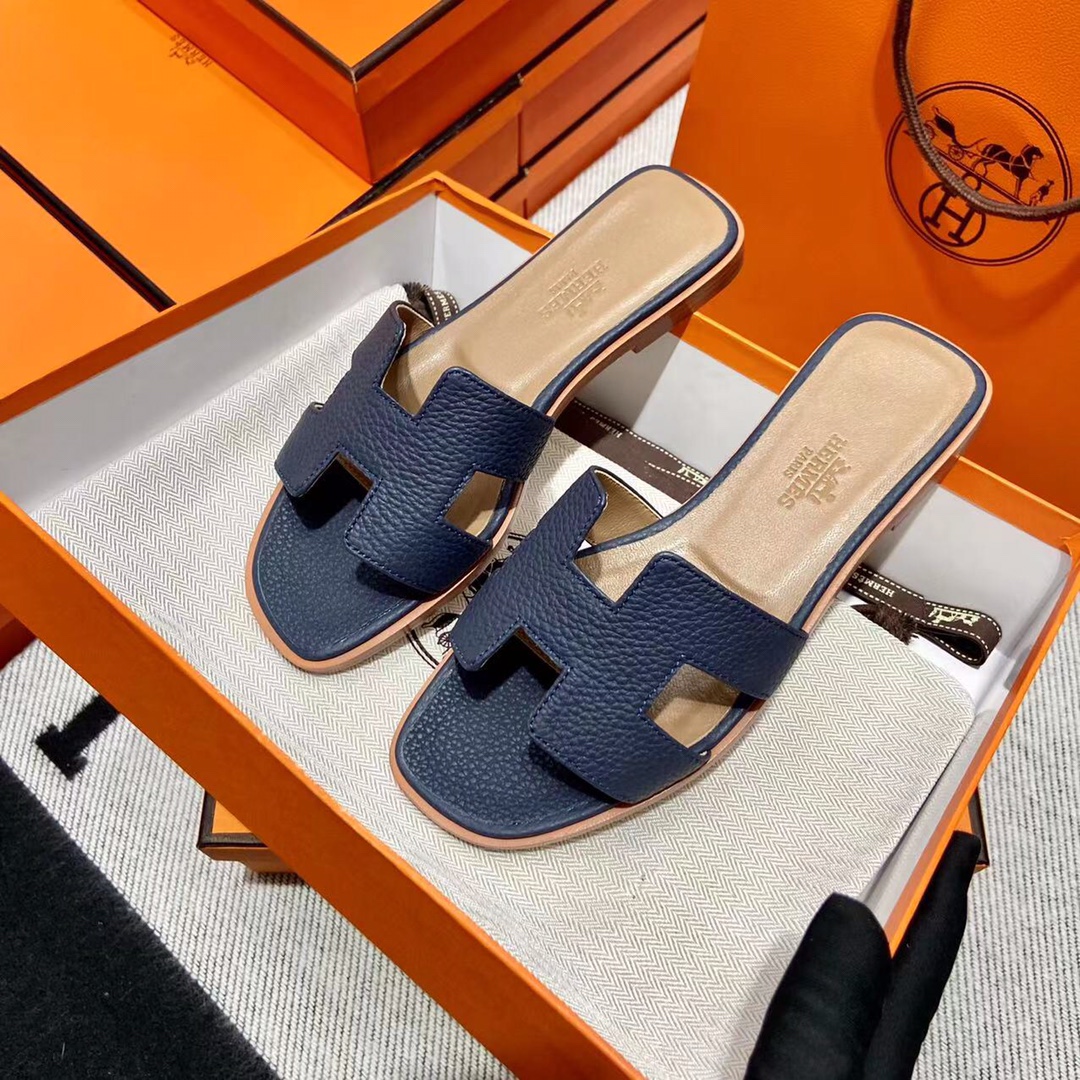 에르메스 올수공 오란 슬리퍼 샌들 토고 36